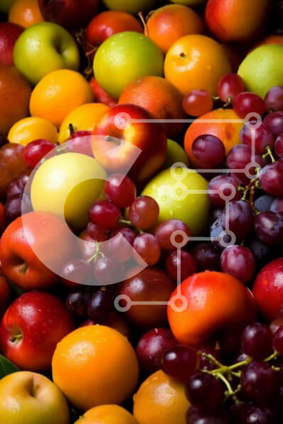 Σετ των 2 Intra Συλλεκτικό Ξύλινο Παζλ Plywood  4mm - Πιάτο φρέσκων φρούτων με μήλα, πορτοκάλια, σταφύλια και μπανάνες Σε Ξύλινο Κουτί - Διαστάσεις: 10x10 cm – 25 κομμάτια