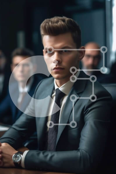 Intra Συλλεκτικό Ξύλινο Παζλ Plywood  4mm - Επαγγελματική συνάντηση επιχειρηματιών σε μια καλά φωτισμένη αίθουσα Σε Ξύλινο Κουτί - Διαστάσεις Puzzle: 10x10 cm – 25 κομμάτια