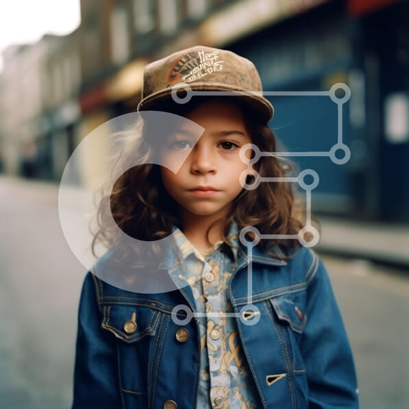 Intra Συλλεκτικό Ξύλινο Παζλ Plywood  4mm - Μελαγχολική εικόνα ενός νεαρού κοριτσιού που στέκεται στη μέση ενός δρόμου Σε Ξύλινο Κουτί - Διαστάσεις Puzzle: 10x10 cm – 25 κομμάτια