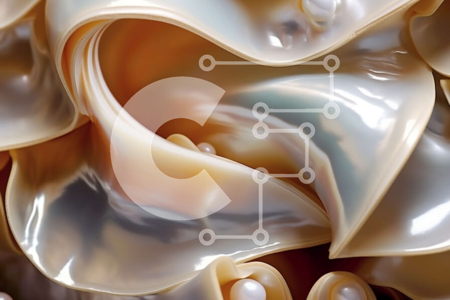 Intra Συλλεκτικό Ξύλινο Παζλ Plywood  4mm - Κομψό και εκλεπτυσμένο κολιέ με μαργαριτάρια σε κοντινή απόσταση Σε Ξύλινο Κουτί - Διαστάσεις Puzzle: 10x10 cm – 25 κομμάτια