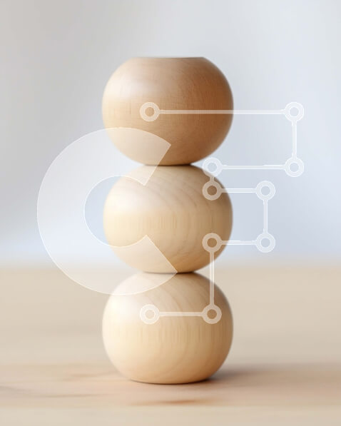 Intra Συλλεκτικό Ξύλινο Παζλ Plywood  4mm - Ξύλινες μπάλες στοίβα στο τραπέζι - φωτογραφία αρχείου Σε Ξύλινο Κουτί - Διαστάσεις: 10x10 cm – 25 κομμάτια