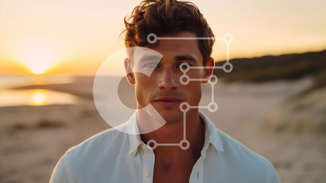 Intra Συλλεκτικό Ξύλινο Παζλ Plywood  4mm - Άτομο που στέκεται στην παραλία στο ηλιοβασίλεμα Σε Ξύλινο Κουτί - Διαστάσεις: 10x10 cm – 25 κομμάτια