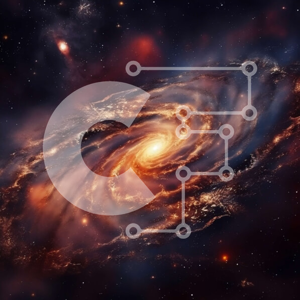 Intra Συλλεκτικό Ξύλινο Παζλ Plywood  4mm - Εκπληκτική εικόνα ενός σπειροειδούς γαλαξία Σε Ξύλινο Κουτί - Διαστάσεις Puzzle: 10x10 cm – 25 κομμάτια