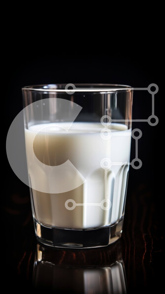 Intra Συλλεκτικό Ξύλινο Παζλ Plywood  4mm - Ποτήρι γάλα σε σκοτεινή επιφάνεια Σε Ξύλινο Κουτί - Διαστάσεις: 10x10 cm – 25 κομμάτια