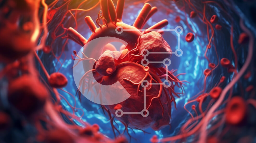 Intra Συλλεκτικό Ξύλινο Παζλ Plywood  4mm - Ανατομική εικονογράφηση της ανθρώπινης καρδιάς Σε Ξύλινο Κουτί - Διαστάσεις Puzzle: 10x10 cm – 25 κομμάτια