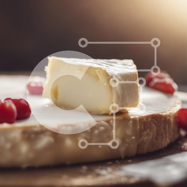 Σετ των 2 Intra Συλλεκτικό Ξύλινο Παζλ Plywood  4mm - Τυρί με τα βακκίνια σε μια ξύλινη σανίδα Σε Ξύλινο Κουτί - Διαστάσεις: 10x10 cm – 25 κομμάτια