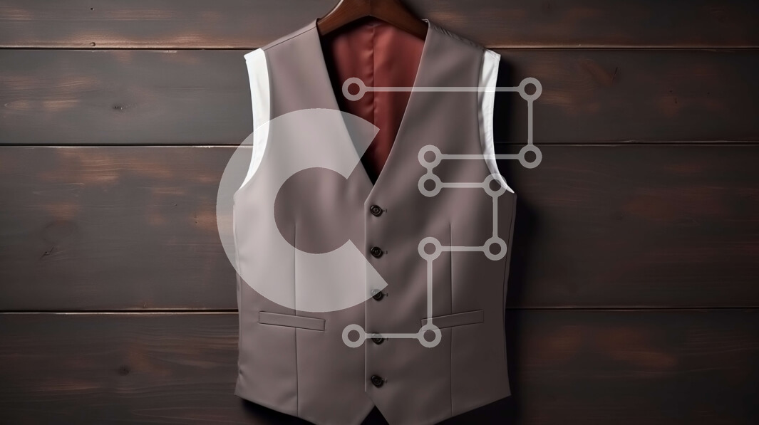 Σετ των 2 Intra Συλλεκτικό Ξύλινο Παζλ Plywood  4mm - Γκρι Γιλέκο Κρεμαστό σε Ξύλινη Κρεμάστρα Σε Ξύλινο Κουτί - Διαστάσεις: 10x10 cm – 25 κομμάτια