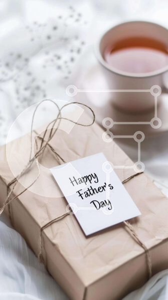 Intra Συλλεκτικό Ξύλινο Παζλ Plywood  4mm - Δώρο ευτυχισμένη ημέρα του πατέρα με φλιτζάνι τσάι Σε Ξύλινο Κουτί - Διαστάσεις: 10x10 cm – 25 κομμάτια