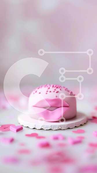 Intra Συλλεκτικό Ξύλινο Παζλ Plywood  4mm - Ροζ κέικ ντόνατ με φοντάν και ψεκασμούς Σε Ξύλινο Κουτί - Διαστάσεις: 10x10 cm – 25 κομμάτια