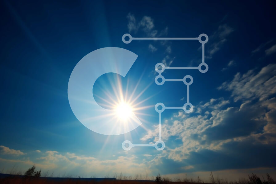 Intra Συλλεκτικό Ξύλινο Παζλ Plywood  4mm - Όμορφη εικόνα του φωτεινού ήλιου στον καθαρό μπλε ουρανό Σε Ξύλινο Κουτί - Διαστάσεις: 10x10 cm – 25 κομμάτια