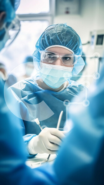 Intra Συλλεκτικό Ξύλινο Παζλ Plywood  4mm - Χειρουργοί που πραγματοποιούν χειρουργική επέμβαση σε χειρουργείο Σε Ξύλινο Κουτί - Διαστάσεις Puzzle: 10x10 cm – 25 κομμάτια