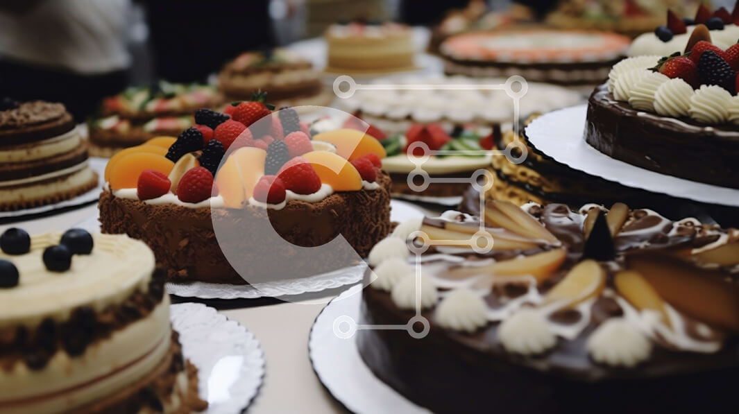 Σετ των 2 Intra Συλλεκτικό Ξύλινο Παζλ Plywood  4mm - Πεντανόστιμη ποικιλία κέικ για κάθε περίσταση Σε Ξύλινο Κουτί - Διαστάσεις: 10x10 cm – 25 κομμάτια