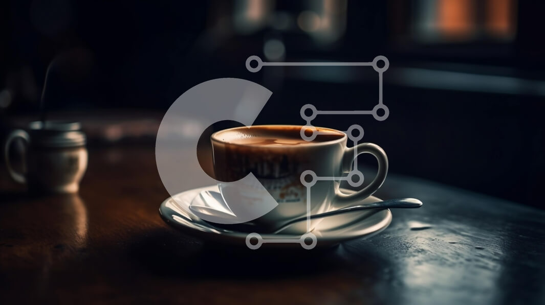 Σετ των 2 Intra Συλλεκτικό Ξύλινο Παζλ Plywood  4mm - Άνετη εικόνα ενός φλιτζάνι καφέ σε ένα τραπέζι σε ένα δωμάτιο με χαμηλό φωτισμό Σε Ξύλινο Κουτί - Διαστάσεις: 10x10 cm – 25 κομμάτια