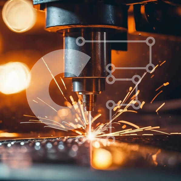 Intra Συλλεκτικό Ξύλινο Παζλ Plywood  4mm - Μηχανή κοπής με λέιζερ σε δράση Σε Ξύλινο Κουτί - Διαστάσεις Puzzle: 10x10 cm – 25 κομμάτια