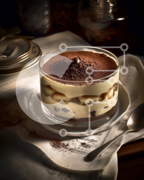 Σετ των 2 Intra Συλλεκτικό Ξύλινο Παζλ Plywood  4mm - Αφεθείτε στον πλούτο του κέικ λάβας σοκολάτας με παγωτό βανίλια και σάλτσα σοκολάτας Σε Ξύλινο Κουτί - Διαστάσεις: 10x10 cm – 25 κομμάτια