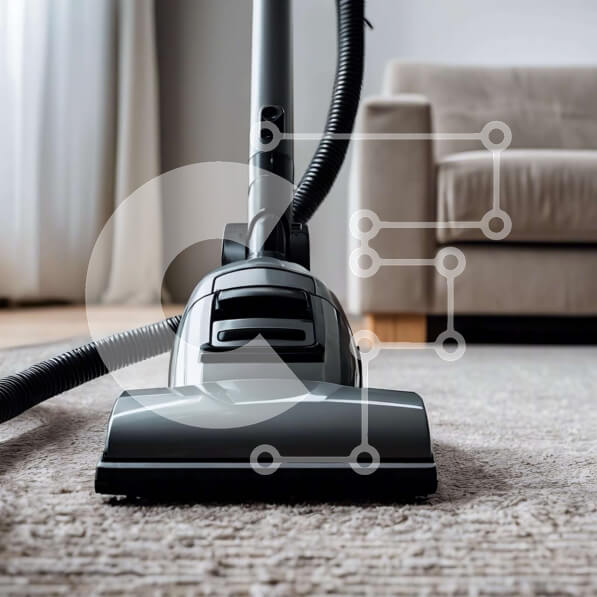 Intra Συλλεκτικό Ξύλινο Παζλ Plywood  4mm - Γκρι ηλεκτρική σκούπα στο σαλόνι Σε Ξύλινο Κουτί - Διαστάσεις Puzzle: 10x10 cm – 25 κομμάτια