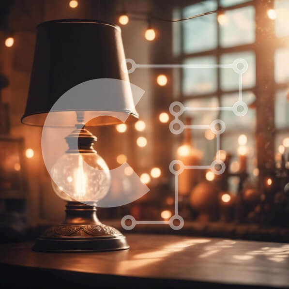 Intra Συλλεκτικό Ξύλινο Παζλ Plywood  4mm - Επιτραπέζιο φωτιστικό που φωτίζεται από παράθυρο με κεριά Σε Ξύλινο Κουτί - Διαστάσεις Puzzle: 10x10 cm – 25 κομμάτια