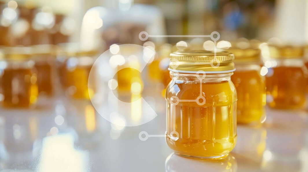 Σετ των 2 Intra Συλλεκτικό Ξύλινο Παζλ Plywood  4mm - Βαζάκια με μέλι σε ένα τραπέζι Σε Ξύλινο Κουτί - Διαστάσεις: 10x10 cm – 25 κομμάτια