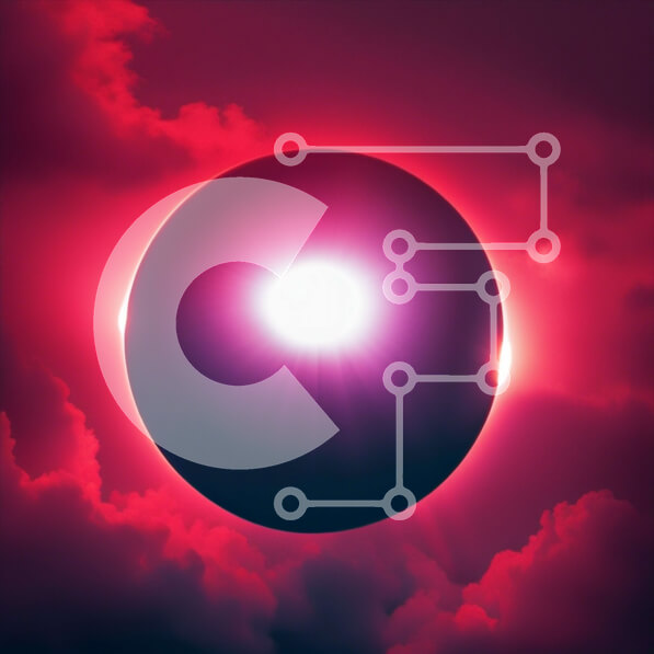 Intra Συλλεκτικό Ξύλινο Παζλ Plywood  4mm - Εκπληκτική εικόνα ενός κόκκινου ήλιου με έντονο φως και σκοτεινά σύννεφα Σε Ξύλινο Κουτί - Διαστάσεις: 10x10 cm – 25 κομμάτια