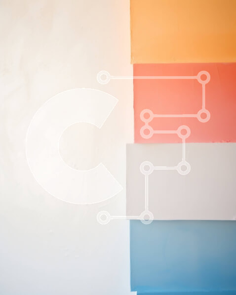 Intra Συλλεκτικό Ξύλινο Παζλ Plywood  4mm - Δονούμενος και ανάγλυφος τοίχος σε ροζ, μπλε και πορτοκαλί Σε Ξύλινο Κουτί - Διαστάσεις Puzzle: 10x10 cm – 25 κομμάτια