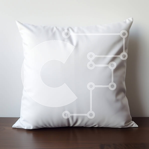 Intra Συλλεκτικό Ξύλινο Παζλ Plywood  4mm - Λευκό μαξιλάρι σε φόντο ξύλινο τραπέζι Σε Ξύλινο Κουτί - Διαστάσεις Puzzle: 10x10 cm – 25 κομμάτια