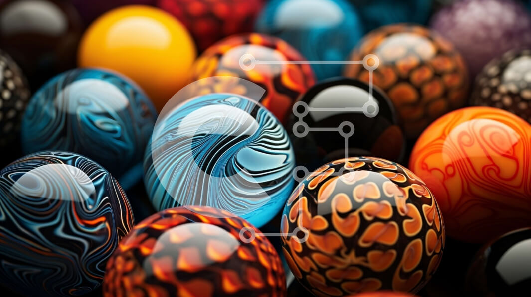 Intra Συλλεκτικό Ξύλινο Παζλ Plywood  4mm - Πολύχρωμα μαρμάρινα αυγά που τακτοποιούνται σε κύκλο Σε Ξύλινο Κουτί - Διαστάσεις Puzzle: 10x10 cm – 25 κομμάτια