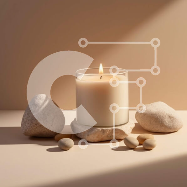 Intra Συλλεκτικό Ξύλινο Παζλ Plywood  4mm - Λευκό κερί στη βραχώδη επιφάνεια με το φως του ήλιου - Φωτογραφία Αρχείου Σε Ξύλινο Κουτί - Διαστάσεις Puzzle: 10x10 cm – 25 κομμάτια