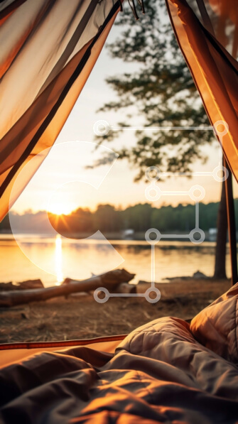 Σετ των 2 Intra Συλλεκτικό Ξύλινο Παζλ Plywood  4mm - Άνετη σκηνή Sunset Beach με διαφανές υλικό Σε Ξύλινο Κουτί - Διαστάσεις: 10x10 cm – 25 κομμάτια