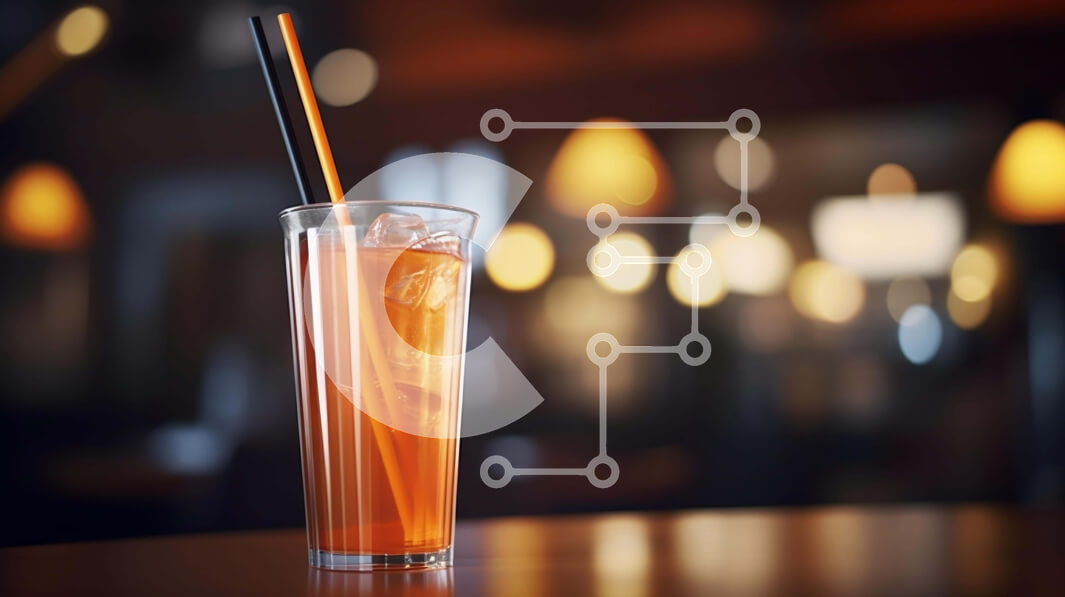 Σετ των 2 Intra Συλλεκτικό Ξύλινο Παζλ Plywood  4mm - Ποτό πορτοκάλι με παγάκι και άχυρο Σε Ξύλινο Κουτί - Διαστάσεις: 10x10 cm – 25 κομμάτια