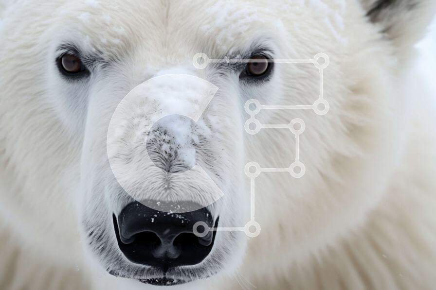 Intra Συλλεκτικό Ξύλινο Παζλ Plywood  4mm - Εκπληκτική εικόνα μιας υγιούς πολικής αρκούδας με αφράτη λευκή γούνα Σε Ξύλινο Κουτί - Διαστάσεις: 10x10 cm – 25 κομμάτια