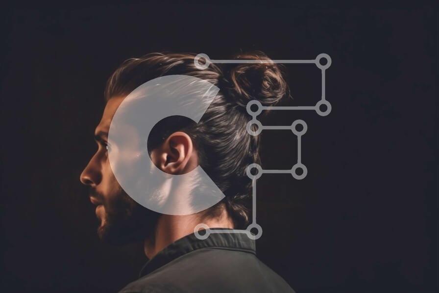 Intra Συλλεκτικό Ξύλινο Παζλ Plywood  4mm - Πορτρέτο ενός άνδρα με ακατάστατο κουλούρι και σοβαρή έκφραση Σε Ξύλινο Κουτί - Διαστάσεις Puzzle: 10x10 cm – 25 κομμάτια