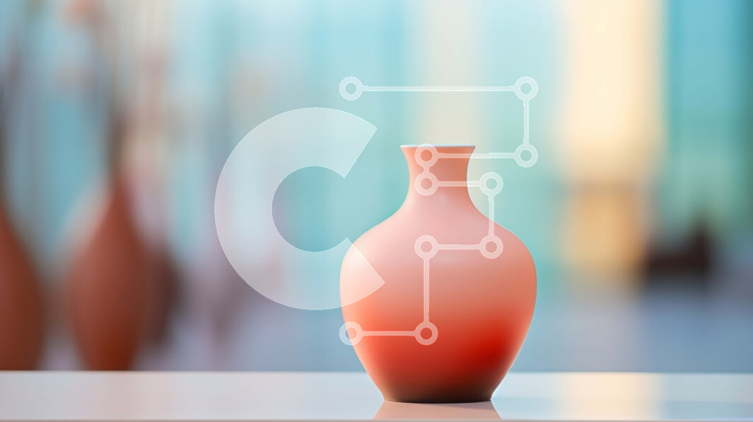 Intra Συλλεκτικό Ξύλινο Παζλ Plywood  4mm - Πορτοκαλί βάζο με πολύχρωμα λουλούδια σε λευκό τραπέζι Σε Ξύλινο Κουτί - Διαστάσεις Puzzle: 10x10 cm – 25 κομμάτια