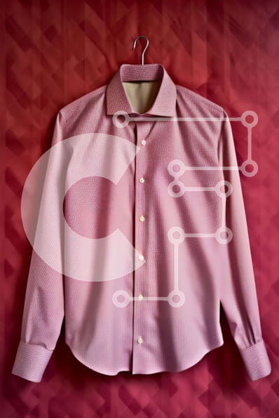 Intra Συλλεκτικό Ξύλινο Παζλ Plywood  4mm - Κομψό ροζ φόρεμα πουκάμισο κρεμασμένο σε κρεμάστρα Σε Ξύλινο Κουτί - Διαστάσεις Puzzle: 10x10 cm – 25 κομμάτια