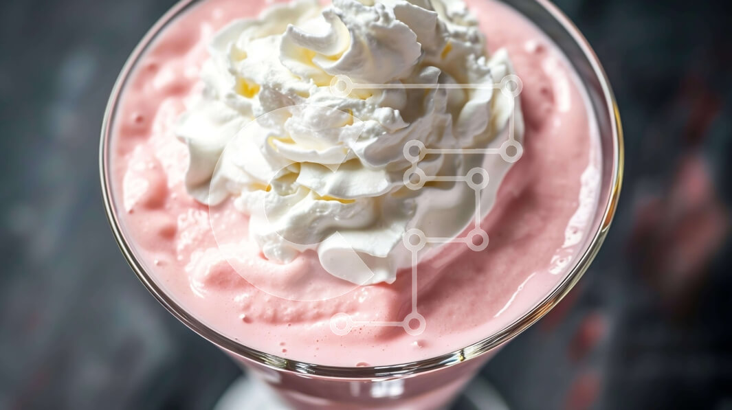 Σετ των 2 Intra Συλλεκτικό Ξύλινο Παζλ Plywood  4mm - Λαχταριστό ροζ smoothie με σαντιγί και παγωτό Σε Ξύλινο Κουτί - Διαστάσεις: 10x10 cm – 25 κομμάτια