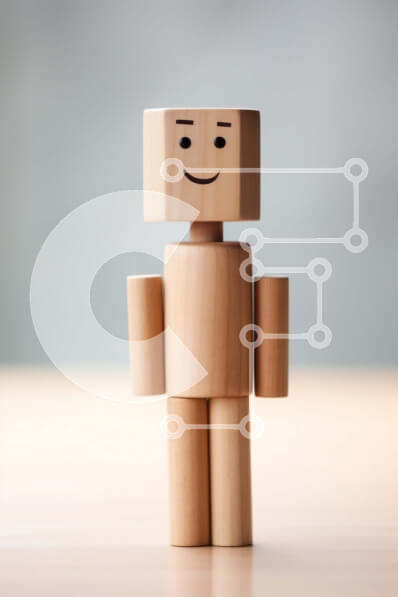 Intra Συλλεκτικό Ξύλινο Παζλ Plywood  4mm - Αξιολάτρευτη Ξύλινη Φιγούρα Παιχνιδιού με Χαμογελαστό Πρόσωπο Σε Ξύλινο Κουτί - Διαστάσεις: 10x10 cm – 25 κομμάτια