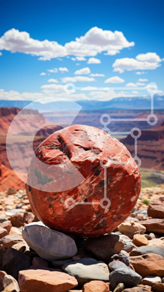 Σετ των 2 Intra Συλλεκτικό Ξύλινο Παζλ Plywood  4mm - Εκπληκτική εικόνα του σχηματισμού κόκκινου βράχου μέσα στο τοπίο της ερήμου Σε Ξύλινο Κουτί - Διαστάσεις: 10x10 cm – 25 κομμάτια