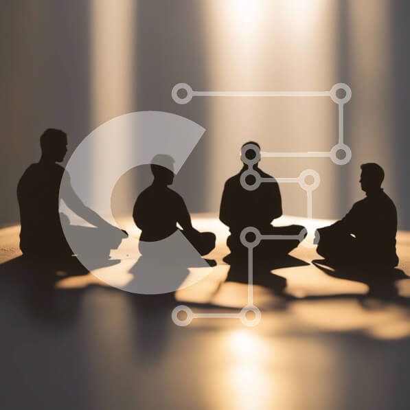 Intra Συλλεκτικό Ξύλινο Παζλ Plywood  4mm - Διαλογιστικές φιγούρες σε σιλουέτα Σε Ξύλινο Κουτί - Διαστάσεις Puzzle: 10x10 cm – 25 κομμάτια