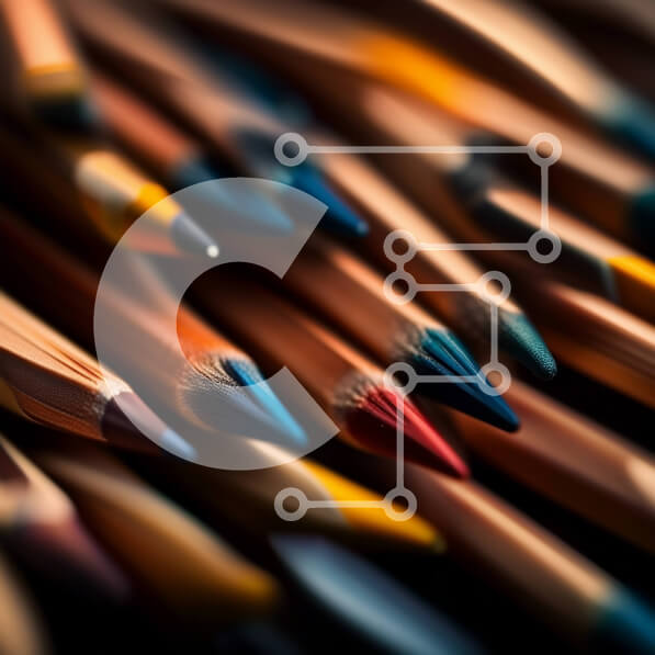 Intra Συλλεκτικό Ξύλινο Παζλ Plywood  4mm - Ζωντανή εικόνα πολύχρωμων μολυβιών σε κυκλική διάταξη Σε Ξύλινο Κουτί - Διαστάσεις Puzzle: 10x10 cm – 25 κομμάτια