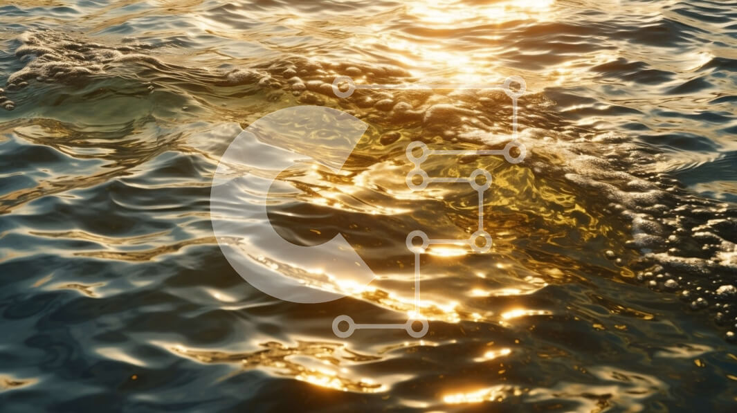 Intra Συλλεκτικό Ξύλινο Παζλ Plywood  4mm - Εκπληκτικό χρυσό ηλιοβασίλεμα πάνω από την ήρεμη θάλασσα με κυματισμούς Σε Ξύλινο Κουτί - Διαστάσεις: 10x10 cm – 25 κομμάτια