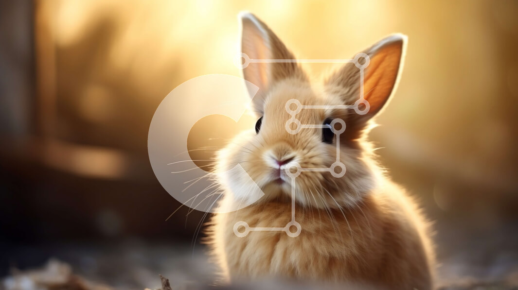 Σετ των 2 Intra Συλλεκτικό Ξύλινο Παζλ Plywood  4mm - Χαριτωμένη εικόνα ενός καφέ κουνελιού στα φθινοπωρινά φύλλα Σε Ξύλινο Κουτί - Διαστάσεις: 10x10 cm – 25 κομμάτια