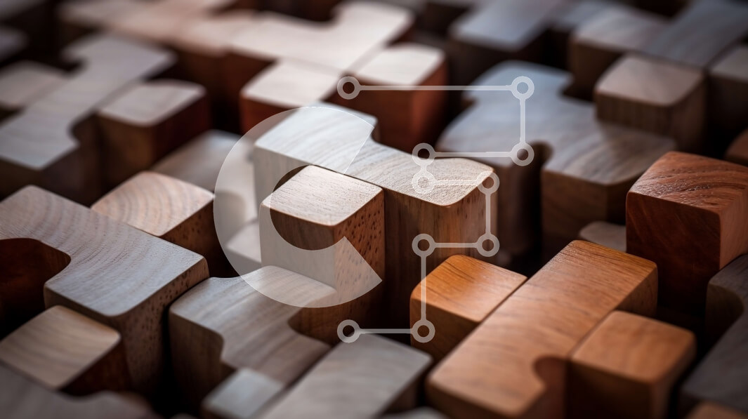 Intra Συλλεκτικό Ξύλινο Παζλ Plywood  4mm - Ξύλινα κομμάτια παζλ που τακτοποιούνται σε τυχαίο σχέδιο Σε Ξύλινο Κουτί - Διαστάσεις Puzzle: 10x10 cm – 25 κομμάτια