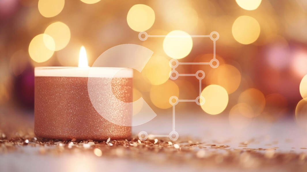 Intra Συλλεκτικό Ξύλινο Παζλ Plywood  4mm - Κομψή και γιορτινή λαμπάδα με χρυσό κομφετί Σε Ξύλινο Κουτί - Διαστάσεις Puzzle: 10x10 cm – 25 κομμάτια