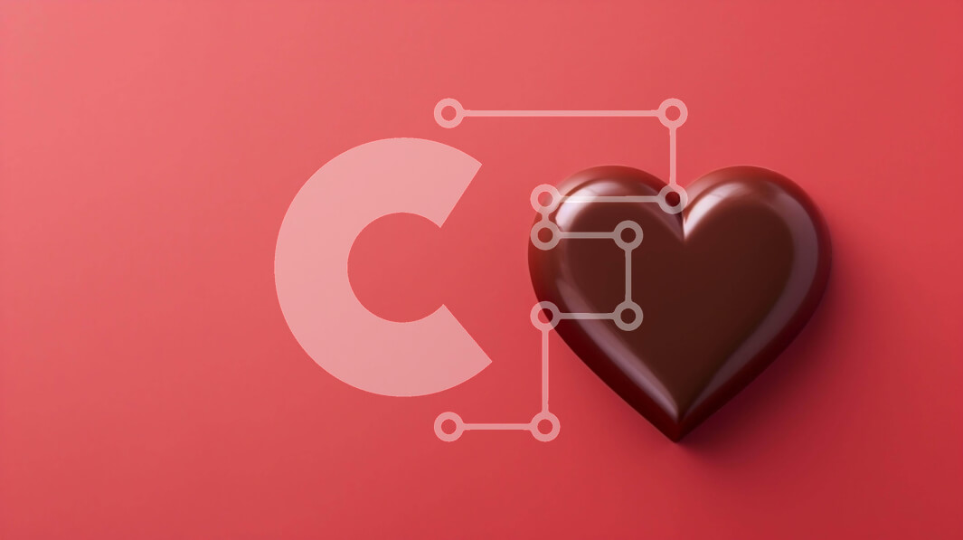 Σετ των 2 Intra Συλλεκτικό Ξύλινο Παζλ Plywood  4mm - Μπάρα σοκολάτας σε σχήμα καρδιάς σε πορτοκαλί φόντο Σε Ξύλινο Κουτί - Διαστάσεις: 10x10 cm – 25 κομμάτια