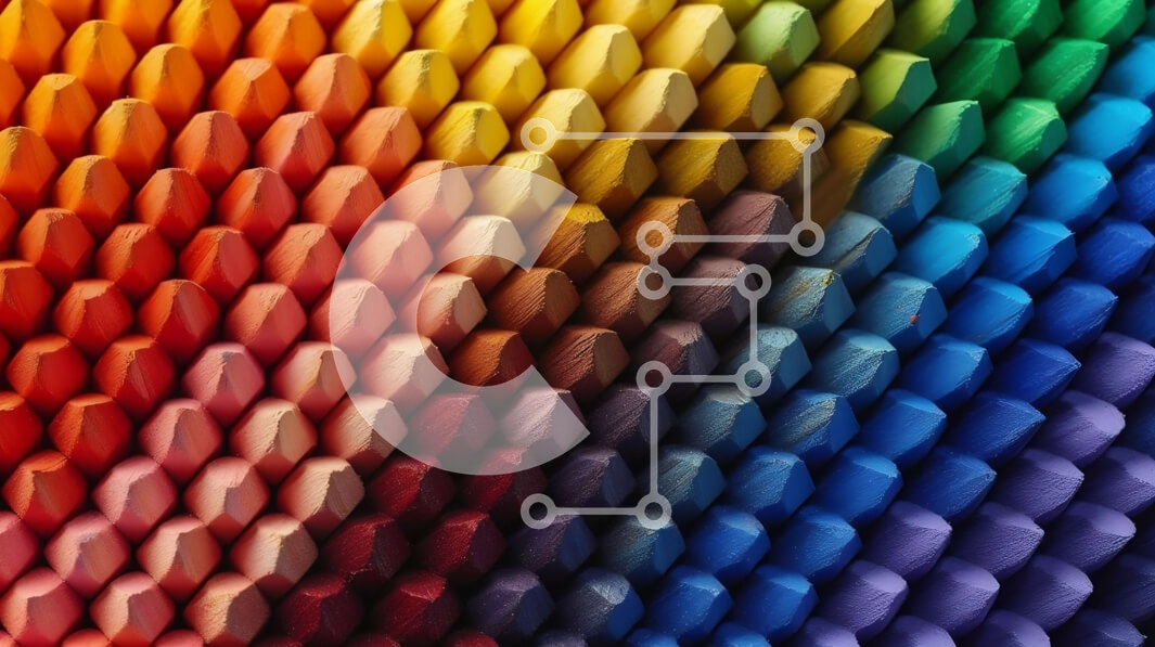 Intra Συλλεκτικό Ξύλινο Παζλ Plywood  4mm - Ζωντανή εικόνα ενός κουτιού με κραγιόνια με διαφορετικά χρώματα Σε Ξύλινο Κουτί - Διαστάσεις: 10x10 cm – 25 κομμάτια