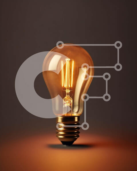 Intra Συλλεκτικό Ξύλινο Παζλ Plywood  4mm - Ζεστή και νοσταλγική vintage λάμπα φωτός σε σκοτεινό φόντο Σε Ξύλινο Κουτί - Διαστάσεις Puzzle: 10x10 cm – 25 κομμάτια