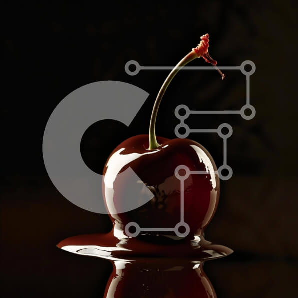 Σετ των 2 Intra Συλλεκτικό Ξύλινο Παζλ Plywood  4mm - Κεράσι με σοκολάτα πάνω σε λιωμένη σοκολάτα Σε Ξύλινο Κουτί - Διαστάσεις: 10x10 cm – 25 κομμάτια