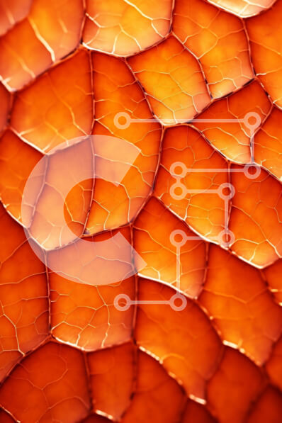 Σετ των 2 Intra Συλλεκτικό Ξύλινο Παζλ Plywood  4mm - Ζωντανή κοντινή φωτογραφία μιας φλούδας πορτοκαλιού με τραχιά υφή Σε Ξύλινο Κουτί - Διαστάσεις: 10x10 cm – 25 κομμάτια