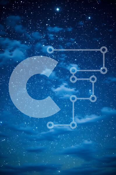 Σετ των 2 Intra Συλλεκτικό Ξύλινο Παζλ Plywood  4mm - Έναστρος νυχτερινός ουρανός με όμορφα σύννεφα Σε Ξύλινο Κουτί - Διαστάσεις: 10x10 cm – 25 κομμάτια