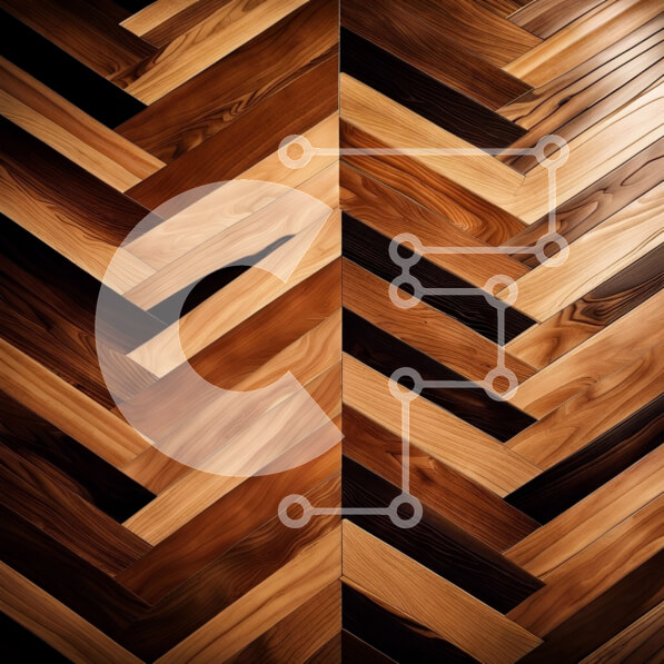 Intra Συλλεκτικό Ξύλινο Παζλ Plywood  4mm - Όμορφη κινηματογράφηση σε πρώτο πλάνο ενός καλοδιατηρημένου ξύλινου δαπέδου με μοτίβο ψαροκόκαλου Σε Ξύλινο Κουτί - Διαστάσεις Puzzle: 10x10 cm – 25 κομμάτια