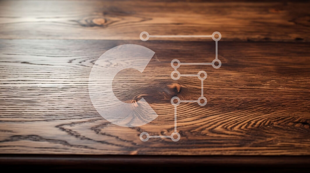 Intra Συλλεκτικό Ξύλινο Παζλ Plywood  4mm - Όμορφη κινηματογράφηση σε πρώτο πλάνο ενός σκούρου ξύλινου τραπεζιού Σε Ξύλινο Κουτί - Διαστάσεις Puzzle: 10x10 cm – 25 κομμάτια